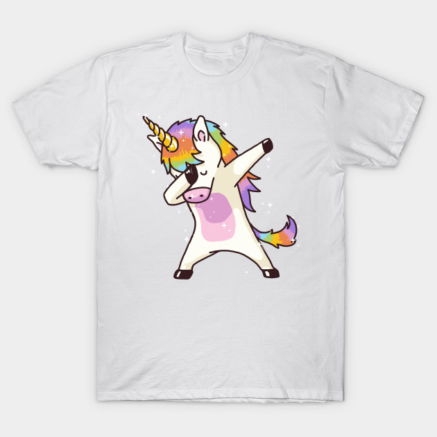 Dabbing Unicorn Shirt Dab Hip Hop Funny Magic T-Shirt-TOZ